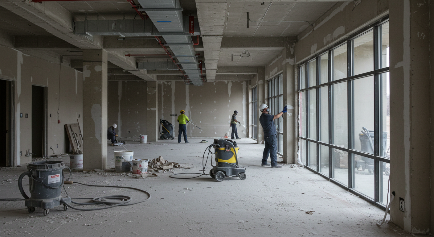 Nettoyage après construction