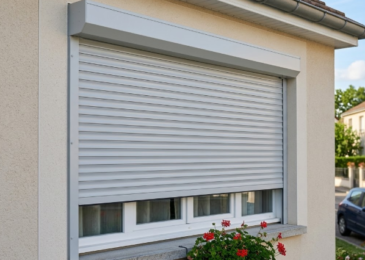 Bruit de la pluie sur volet roulant fenêtre de toit