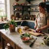 Le comptoir en marbre est-il adapté à une cuisine utilisée quotidiennement ?