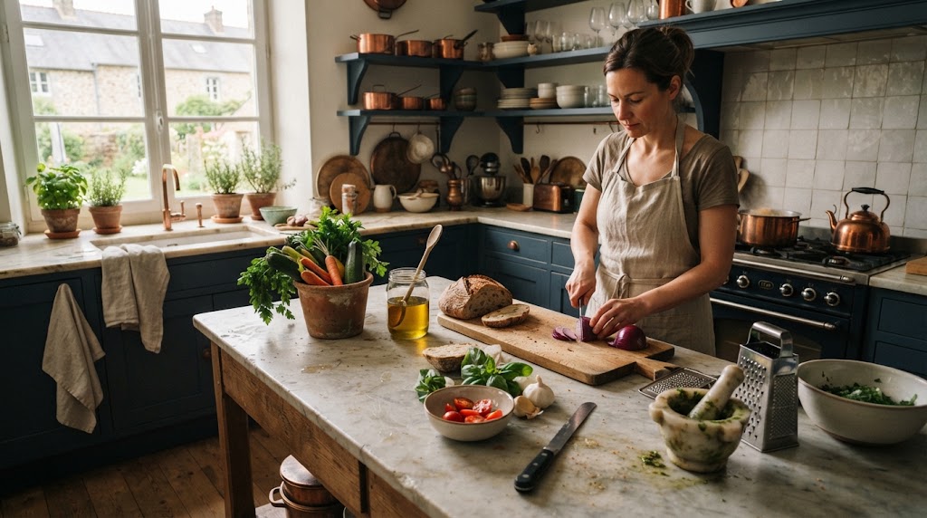 Comptoir de cuisine en marbre